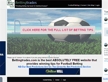 Tablet Screenshot of bettingtrades.com